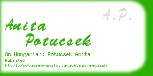 anita potucsek business card